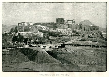 The Acropolis from the south-west - Mahaffy John Pentland - 1890