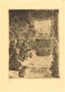The Adoration of the Shepherds, print by James Ensor, 1888, Prints Department, Royal Library of Belgium, S. IV 597