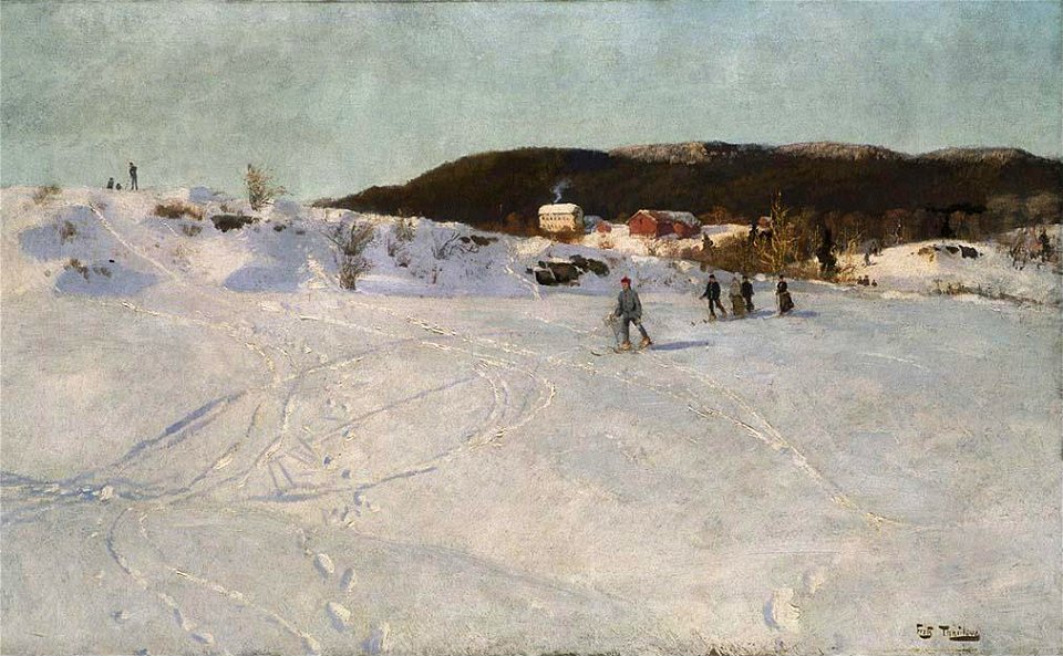 Frits Thaulow - Vinter Vestre Aker - NMK.2014.0391 - National Museum of Art, Architecture and Design