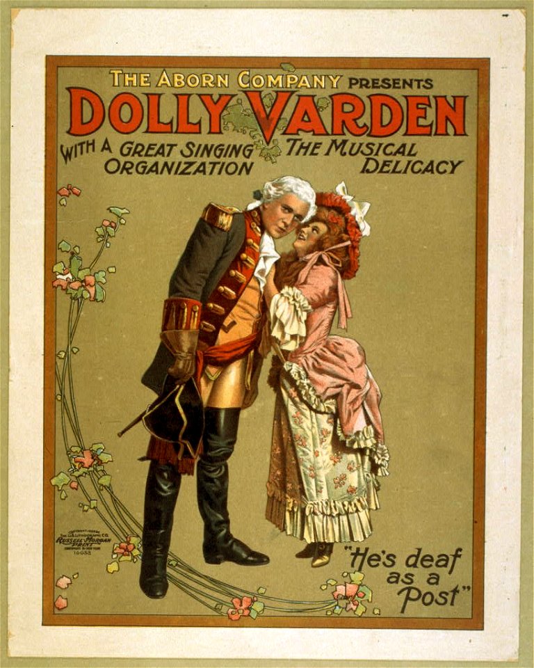 The Aborn Company presents Dolly Varden the musical delicacy with a great singing organization. LCCN2014635392