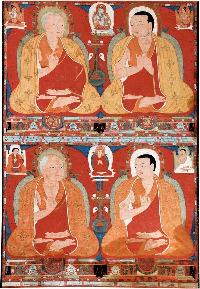 Thangka Depicting Four Kagyu Masters, Tibet, circa 1225