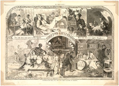 Thanksgiving Day, 1860. -- The two great classes of society (Boston Public Library)