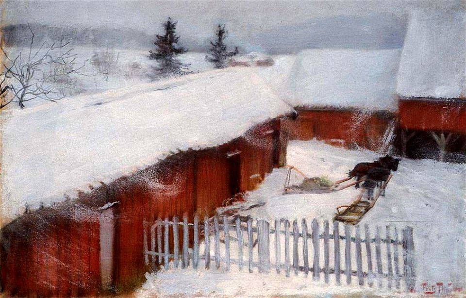 Frits Thaulow - Winter - NG.M.00860 - National Museum of Art, Architecture and Design