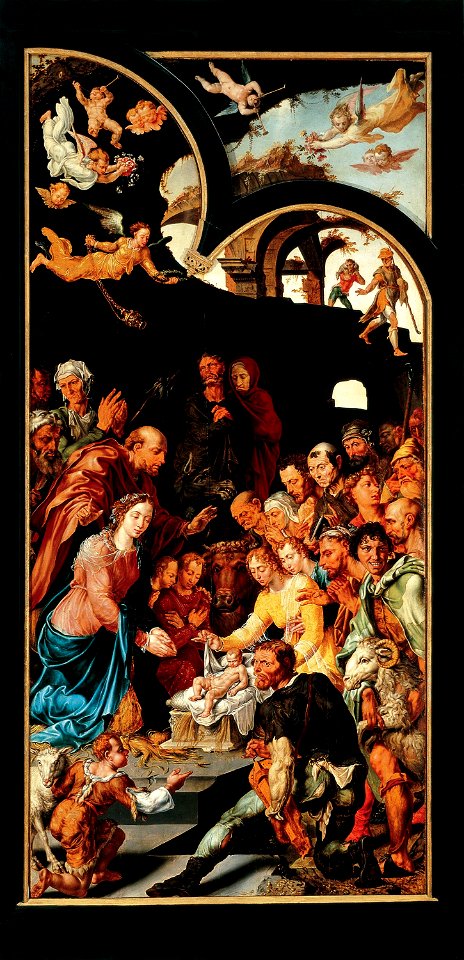 The Adoration of the Shepherds by Maarten van Heemskerck Frans Hals Museum OS I-136a