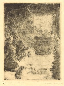 The Adoration of the Shepherds, print by James Ensor, 1888, Prints Department, Royal Library of Belgium, S. III 68835