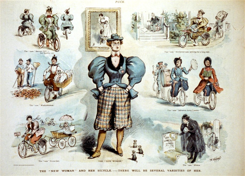 The new woman and her bicycle - there will be several varieties of her - F. Opper. LCCN2012648801