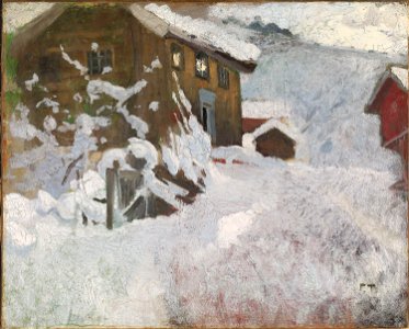 Frits Thaulow - Norwegian Winter - NG.M.01243 - National Museum of Art, Architecture and Design
