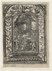 The Adoration of The Magi ca.1519 print by Master S., S.II 112398, Prints Department, Royal Library of Belgium