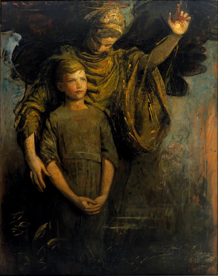 Abbott Handerson Thayer - Boy and Angel (1918)