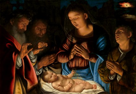 The Adoration of the Shepherds A24557. Free illustration for personal and commercial use.
