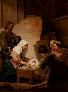 The Adoration of the Shepherds by Jan de Bray Mauritshuis 1110
