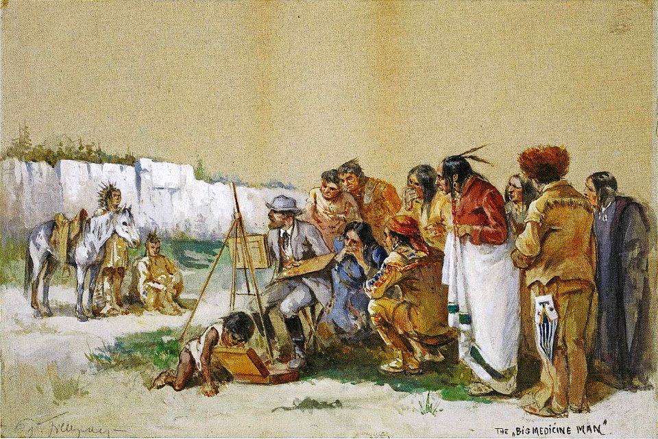 The 'Big Medicine Man' by Paul Frenzeny, 1873-87