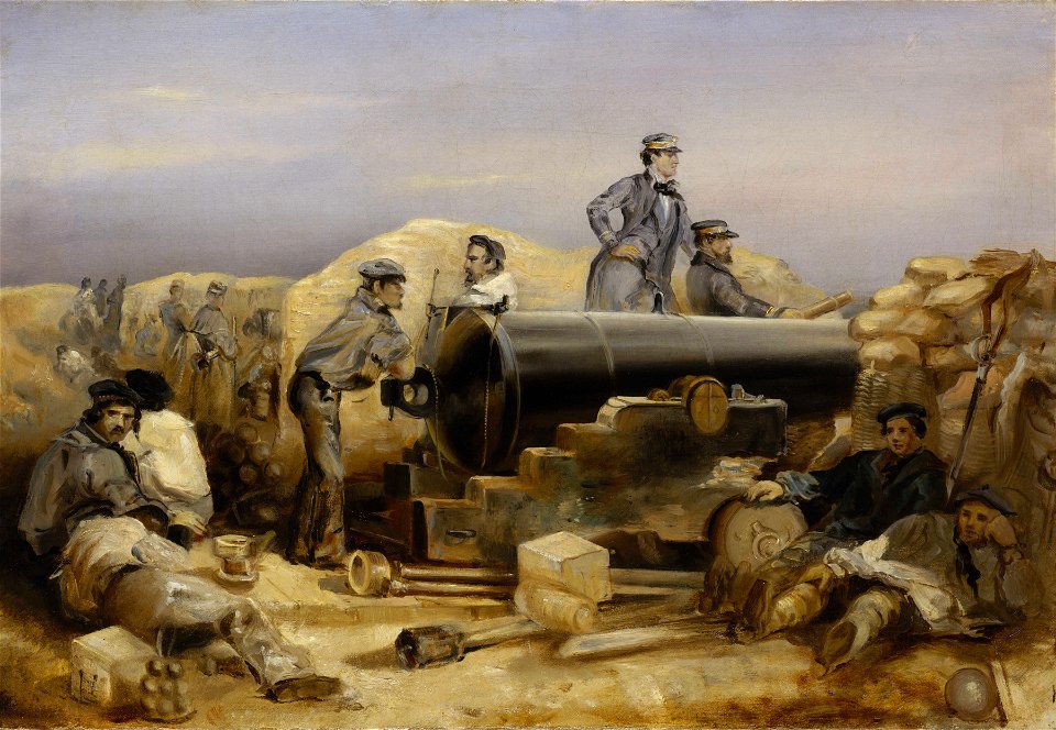 The 'Diamond' Battery at the Siege of Sebastopol, 15 December 1854 RMG BHC0634