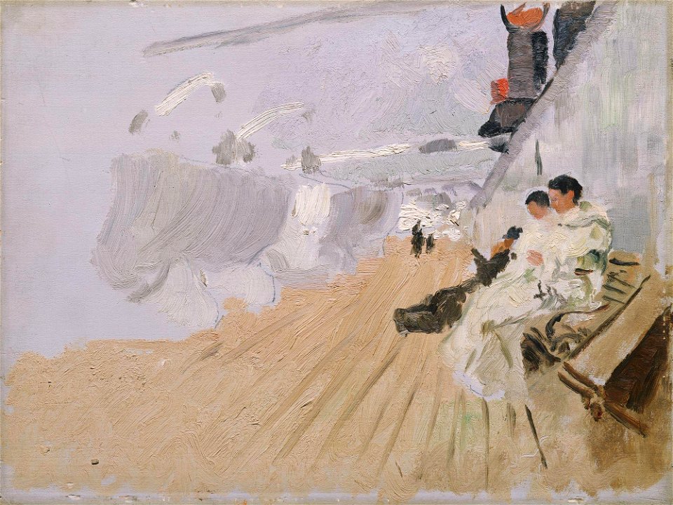 Frits Thaulow - Monks on the Deck - NG.M.01250 - National Museum of Art, Architecture and Design