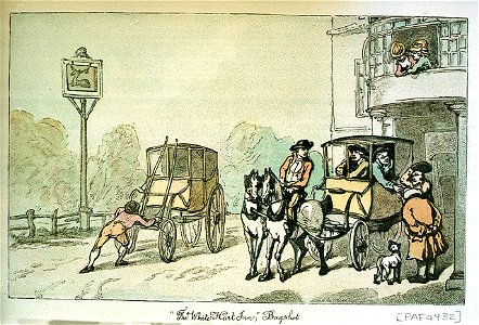 The ' White Hart Inn', Bagshot (caricature) RMG PW4932