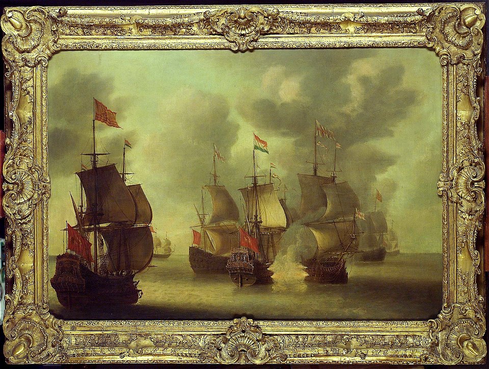 The 'Amelia' Engaging English Ships, 1652-53 RMG BHC3190