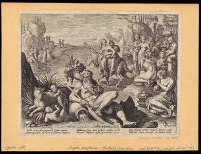 The Abduction of Cloelia 1595 print by Stradanus, S.I 54352, Prints Department, Royal Library of Belgium