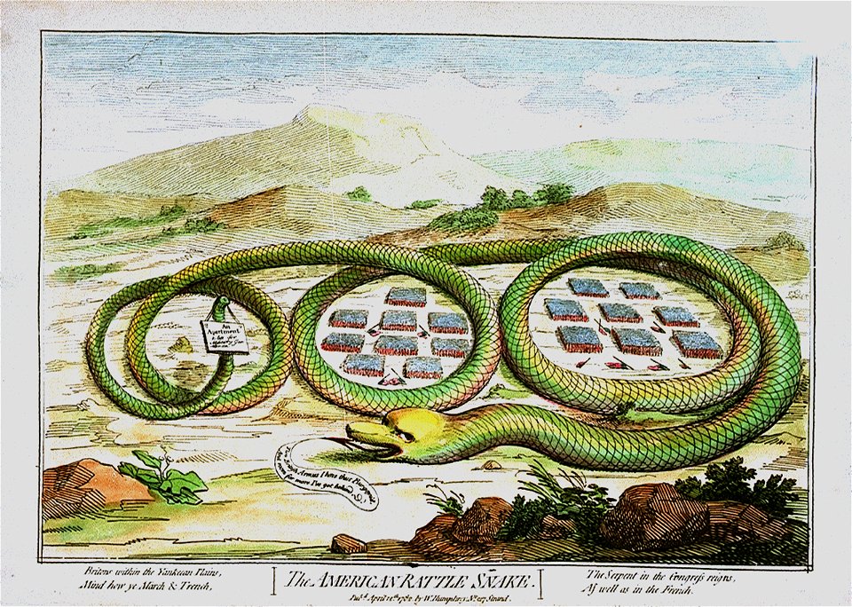 The American Rattlesnake (caricature) RMG PW3974
