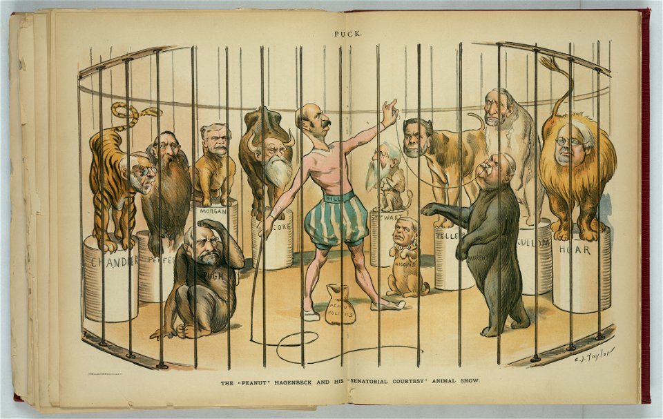 The peanut Hagenbeck and his senatorial courtesy animal show - C.J. Taylor. LCCN2012648757