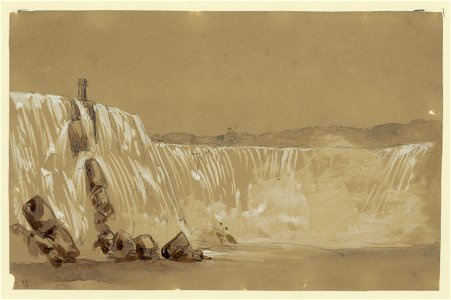 The American falls, Niagara, from the steamboat LCCN2004662195