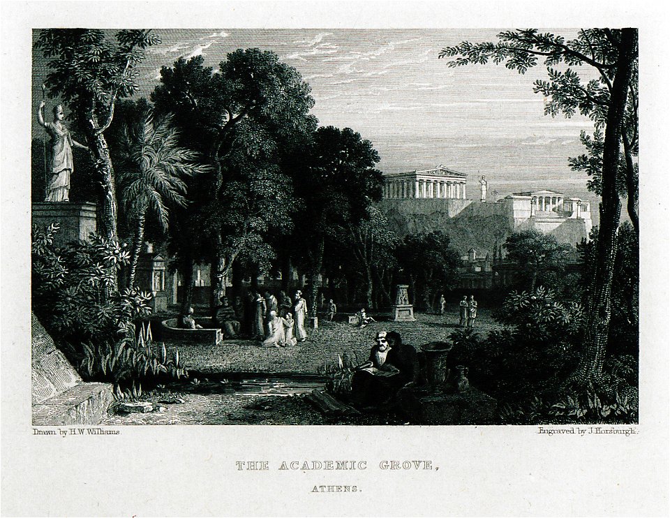 The Academic Groove, Athens - Williams Hugh William - 1829