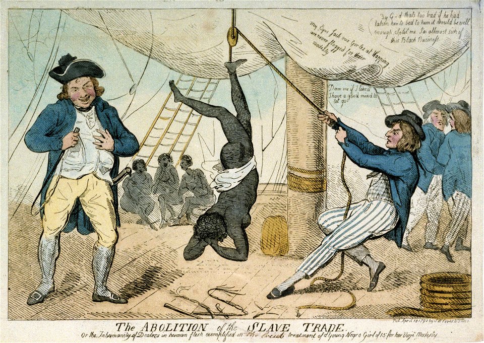 The Abolition of the Slave Trade (caricature) RMG PW3932
