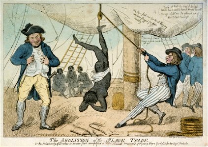 The Abolition of the Slave Trade (caricature) RMG PW3932