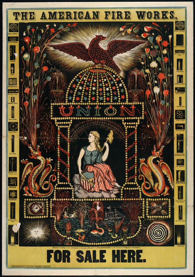 The American fire works, on sale here - I. Horn, engraver. LCCN2004669692