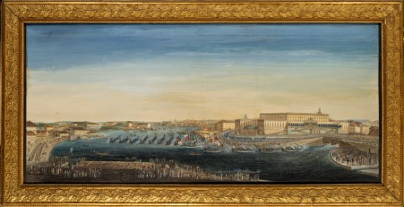The Acclamation of King Carl XIV Johan of Sweden (Axel Fredrik Cederholm) - Nationalmuseum - 25587