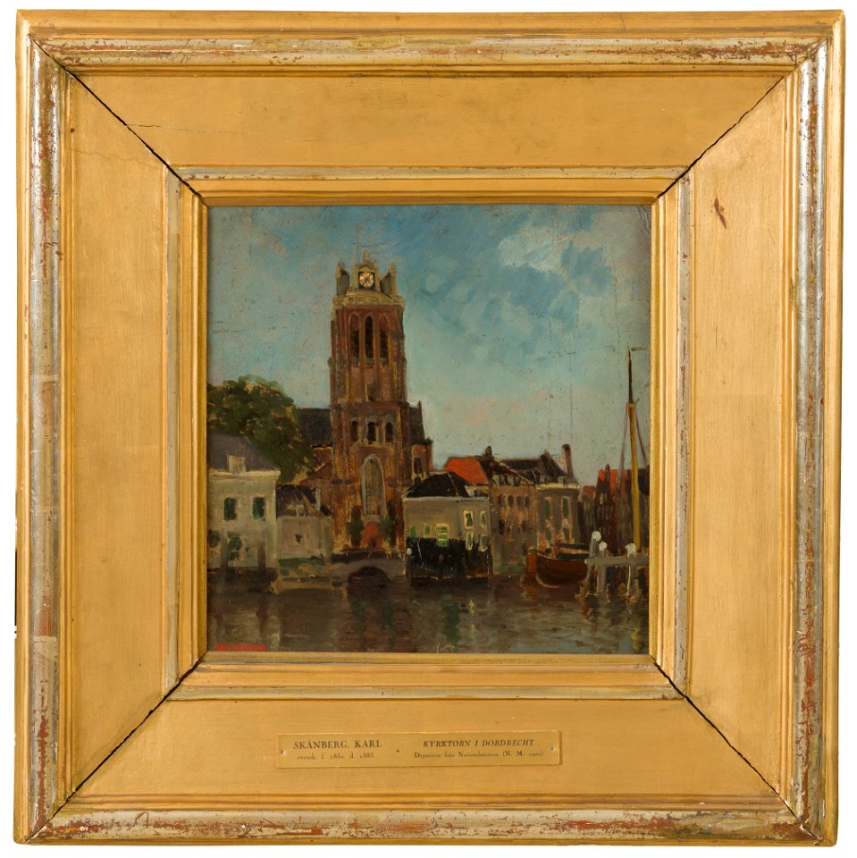 The Church Tower, Dordrecht (Carl Skånberg) - Nationalmuseum - 18905