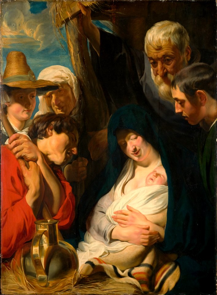 The Adoration of the Shepherds (Jacob Jordaens) - Nationalmuseum - 17491