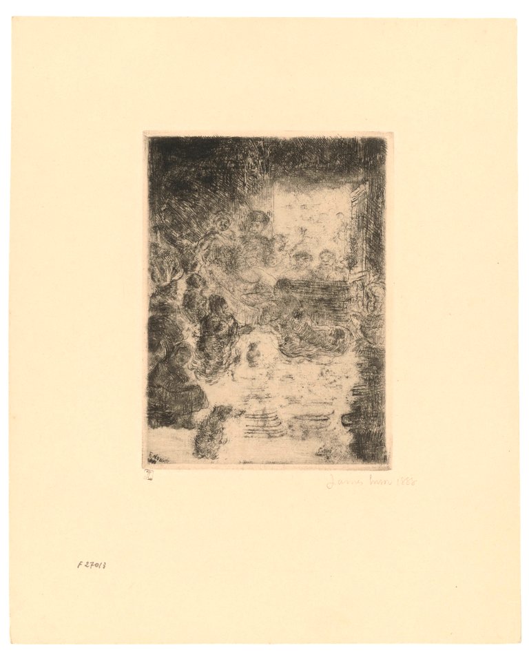 The Adoration of the Shepherds, print by James Ensor, 1888, Prints Department, Royal Library of Belgium, F 27013