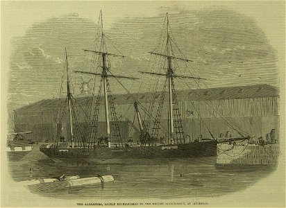 The Alexandra, lately exchequered by the British Government, at Liverpool - ILN 1863