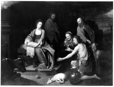 The Adoration of the Shepherds by David Rijckaert (III) Museum of Fine Arts, Budapest 554