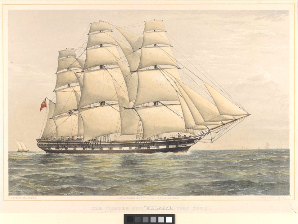 The Clipper ship Malabar 1350 Tons RMG py0669