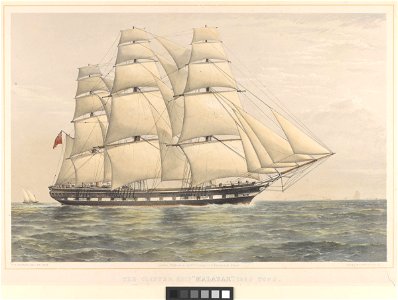 The Clipper ship Malabar 1350 Tons RMG py0669