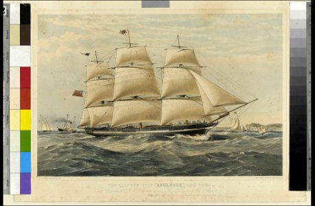 The Clipper Ship 'Anglesey', 1150 Tons. To Captain J.N. Thorne and The Officers of the Ship - RMG PY9338