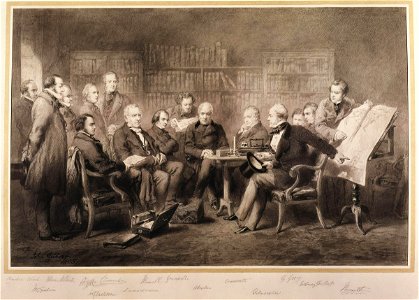 The Coalition Ministry, 1854 by Sir John Gilbert