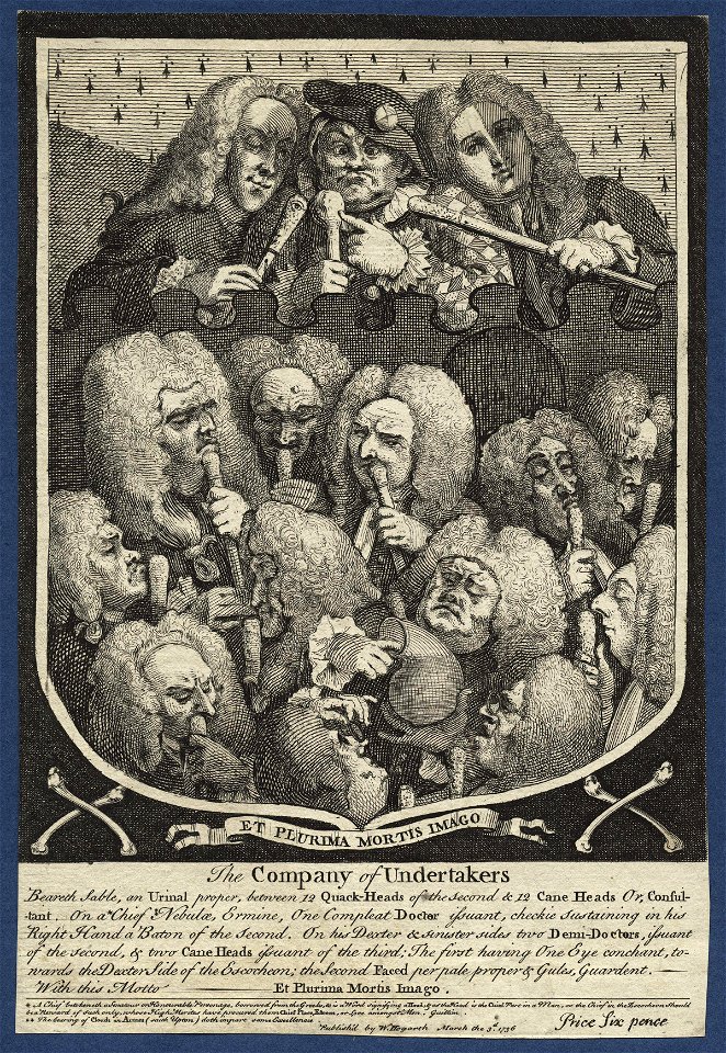 The Company of Undertakers by William Hogarth