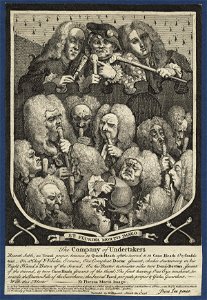 The Company of Undertakers by William Hogarth