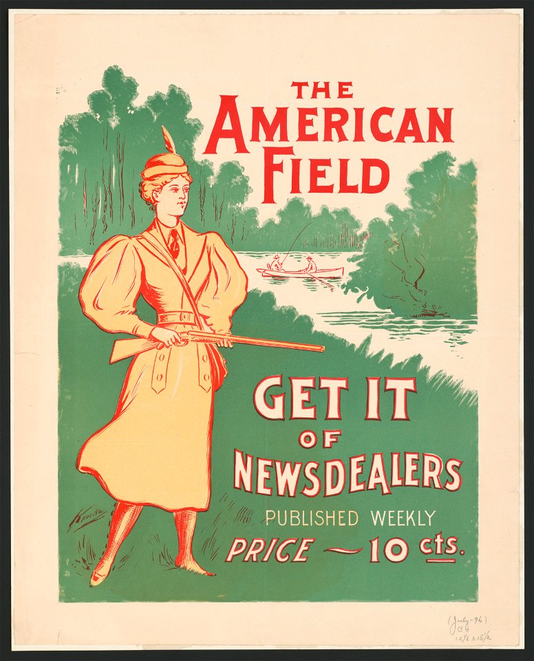 The American Field, get it of newsdealers published weekly price - 10 cents. July 1896. LCCN2014650118