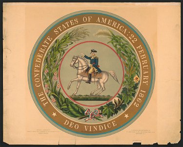 The Confederate States of America - 22 February 1862 - deo vindice - Andrew B. Graham Litho. Washington, D.C. LCCN2014645208