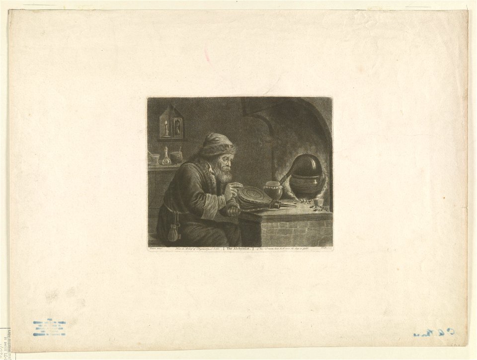 The alchymist - Teniers pinxt. ; W Baillie sculpt. LCCN2003654143