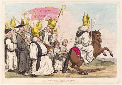 The church militant' (William Markham) by James Gillray