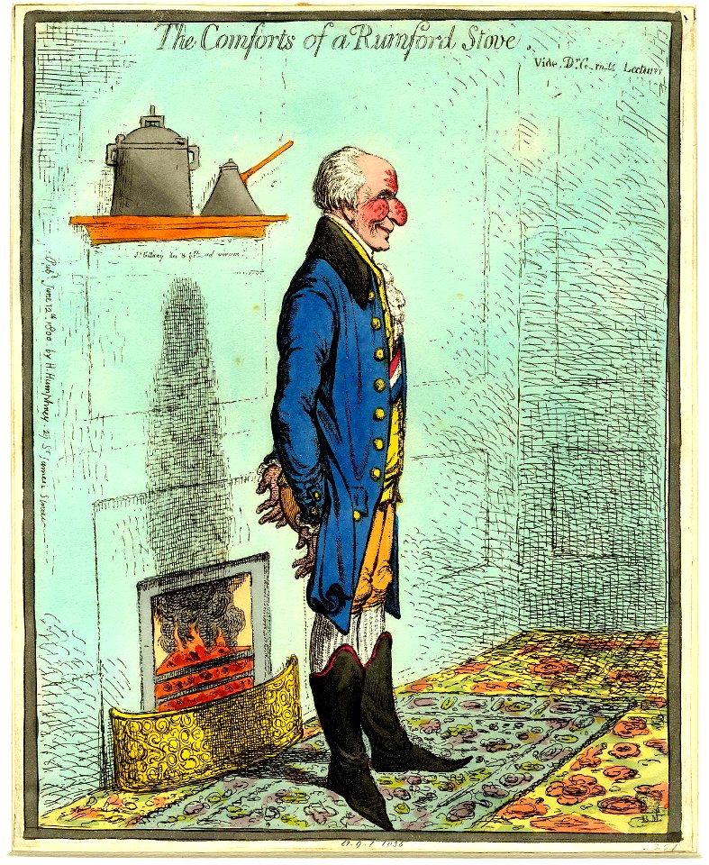 The comforts of a Rumford stove; vide Dr G-rn-ts lectures (BM 1851,0901.1035)