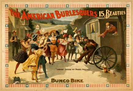The American Burlesquers 15 beauties - Bunco bike. LCCN2014635629