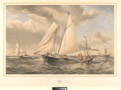 The America Winning the Match at Cowes, for the Club Cup - August 22nd 1851 RMG PY8706