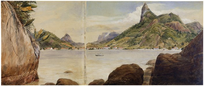 The Corcovado from opposite side of Botafogo Bay, da Coleção Brasiliana Iconográfica