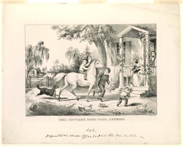 The cottage door-yard, evening LCCN91722841
