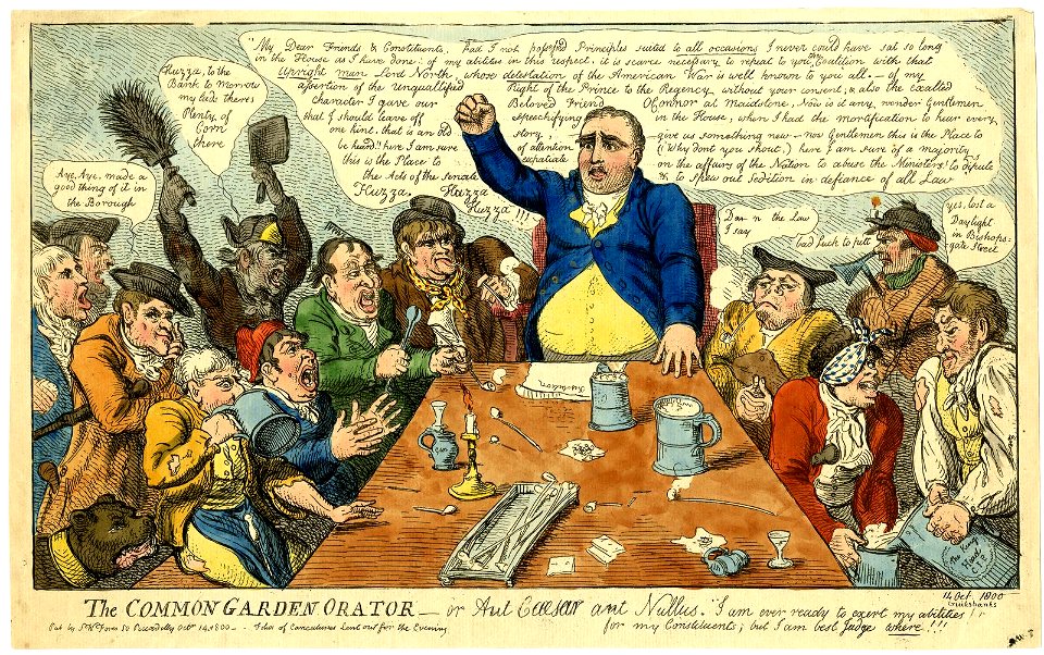 The common garden orator-or aut cæsar aut nullis. (BM 1868,0808.6908)